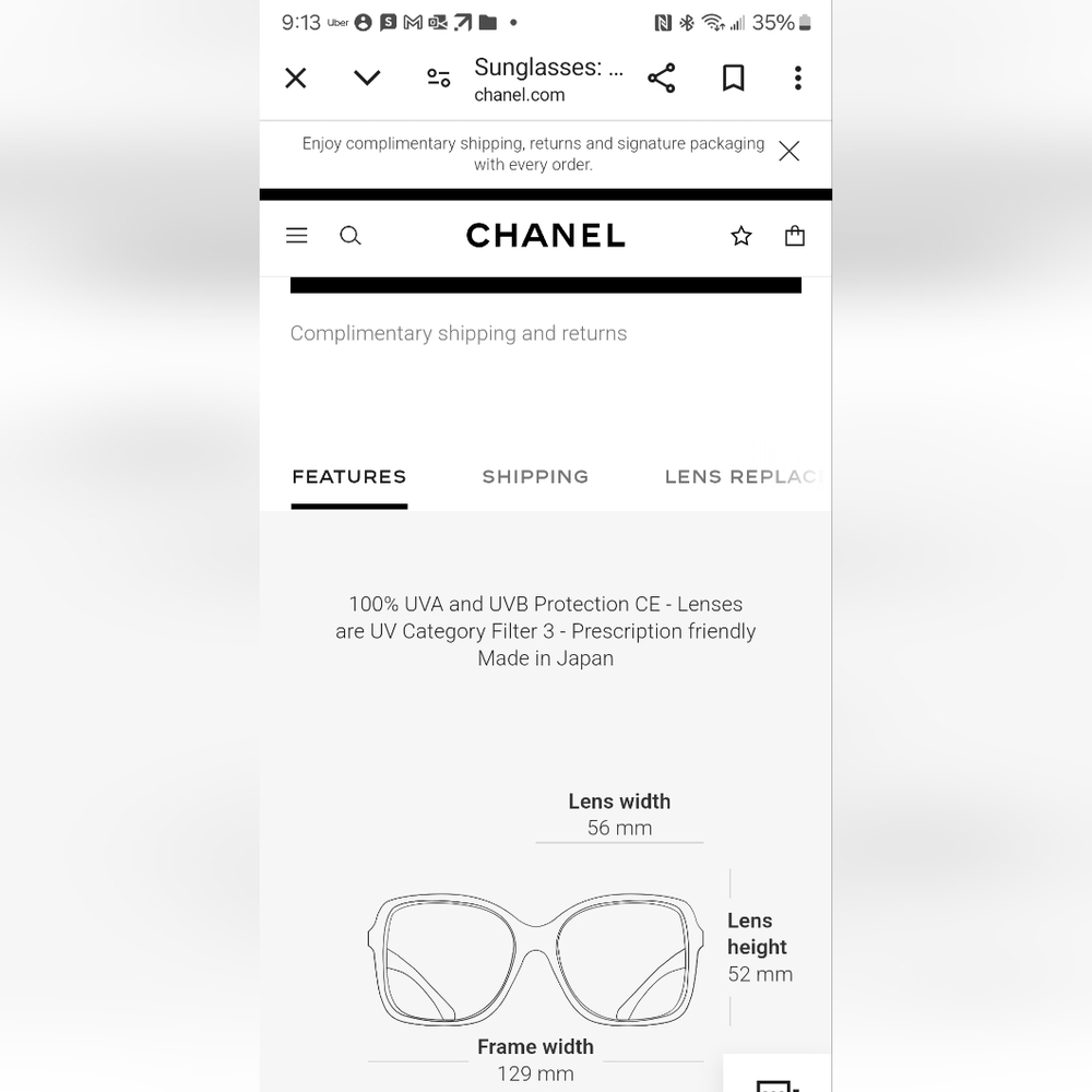 CHANEL TITANIUM LIGHT GOLD SUNGLASSES Square CH4287T c.395 - Picture 7 of 12